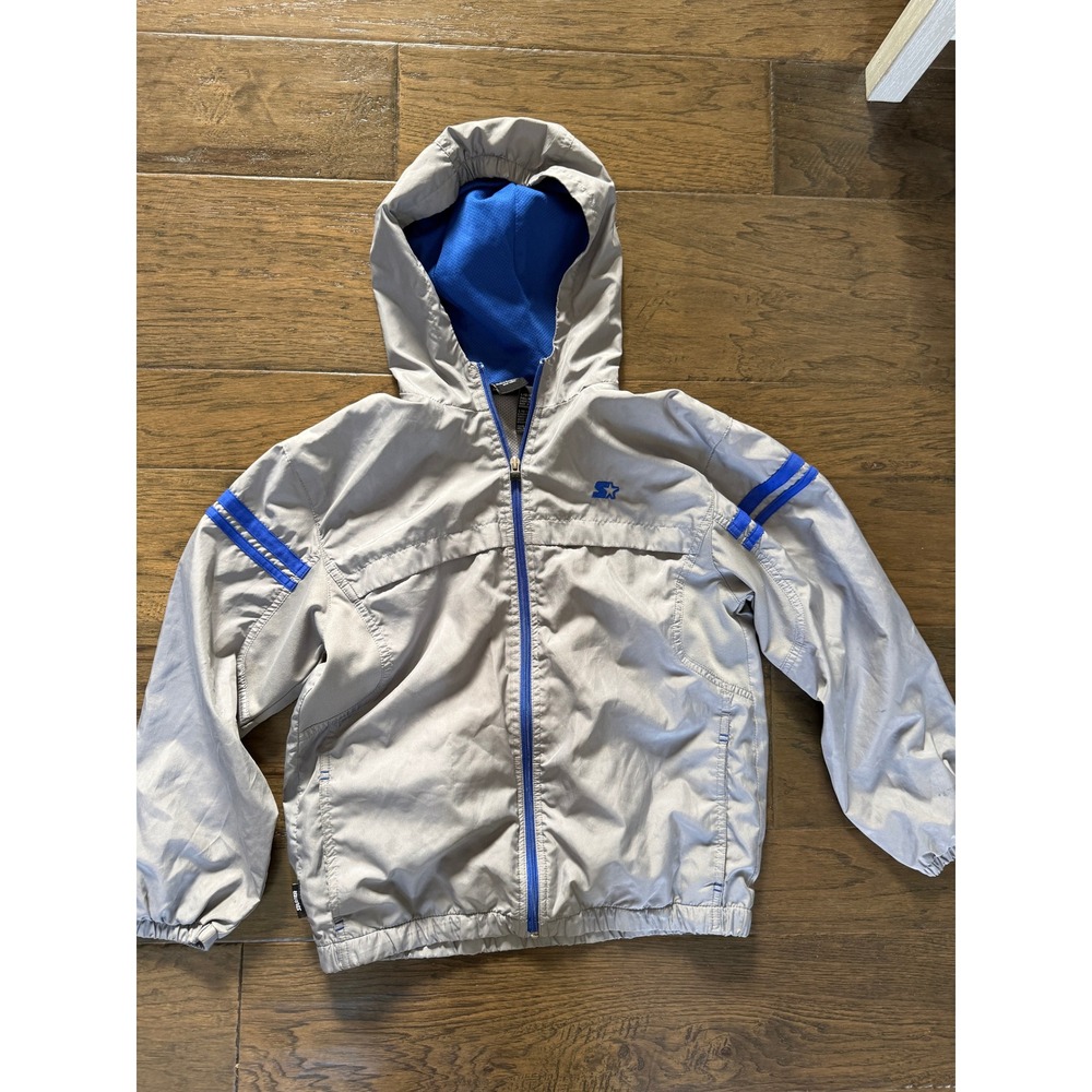 Starter Boys' Hooded Windbreaker Jacket Size Large (12/14)